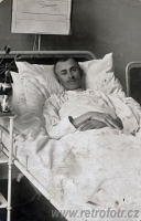 Rakouský voják v nemocnici za První světové války