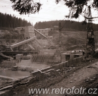 Výstavba přehrady Kružberk